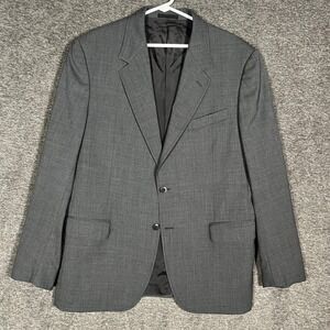 Jeanne Lanvin SA Mens Gray Blazer‎ Sz 56T Tall (46) Office Career Suit Italy
